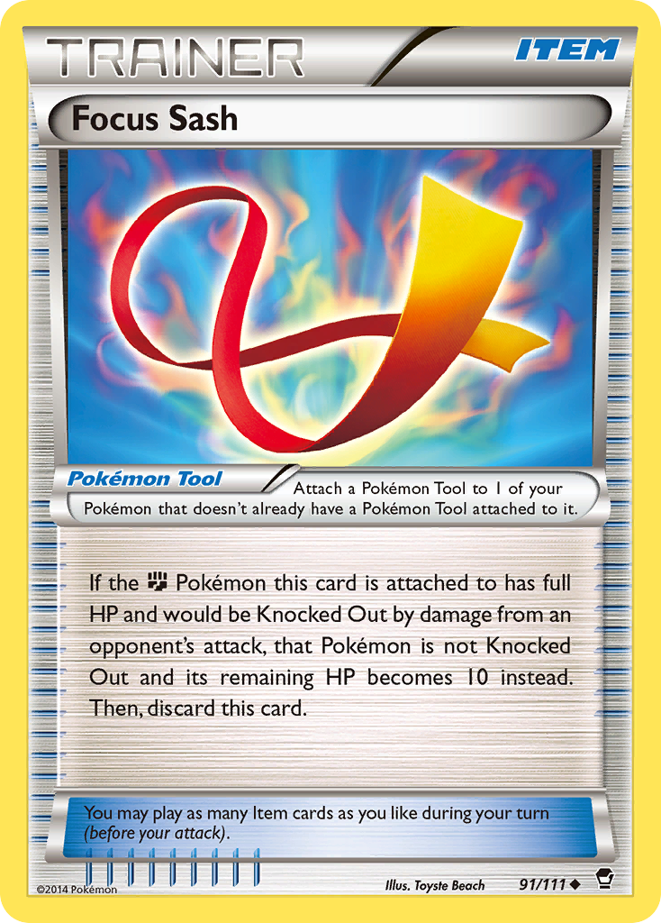 Focus Sash (91/111) [XY: Furious Fists] | I Want That Stuff Brandon