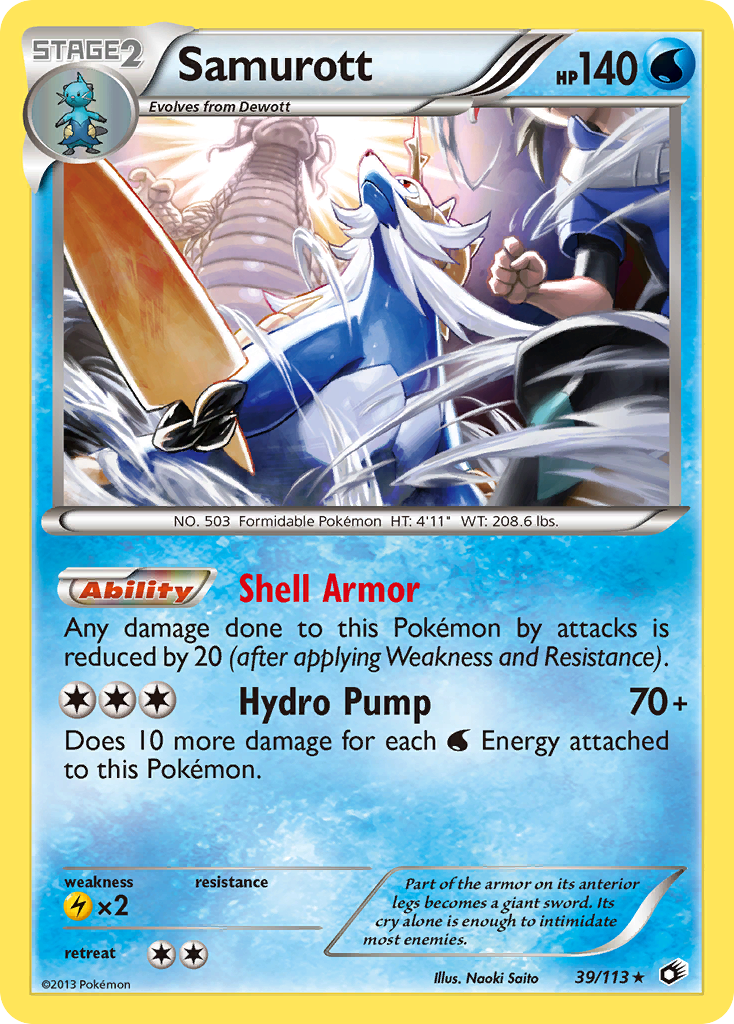 Samurott (39/113) [Black & White: Legendary Treasures] | I Want That Stuff Brandon