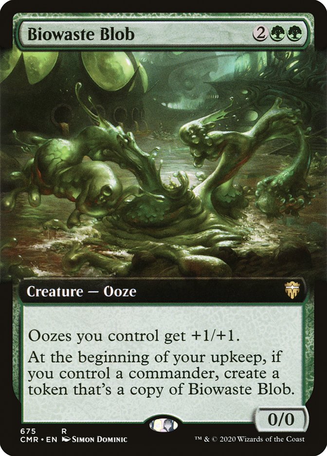 Biowaste Blob (Extended Art) [Commander Legends] | I Want That Stuff Brandon