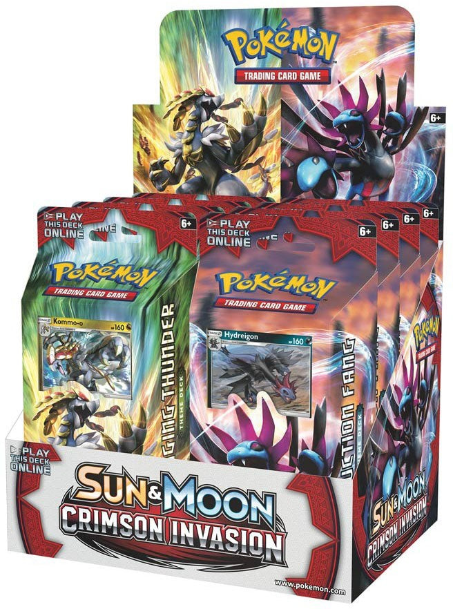 Sun & Moon: Crimson Invasion - Theme Deck Display | I Want That Stuff Brandon