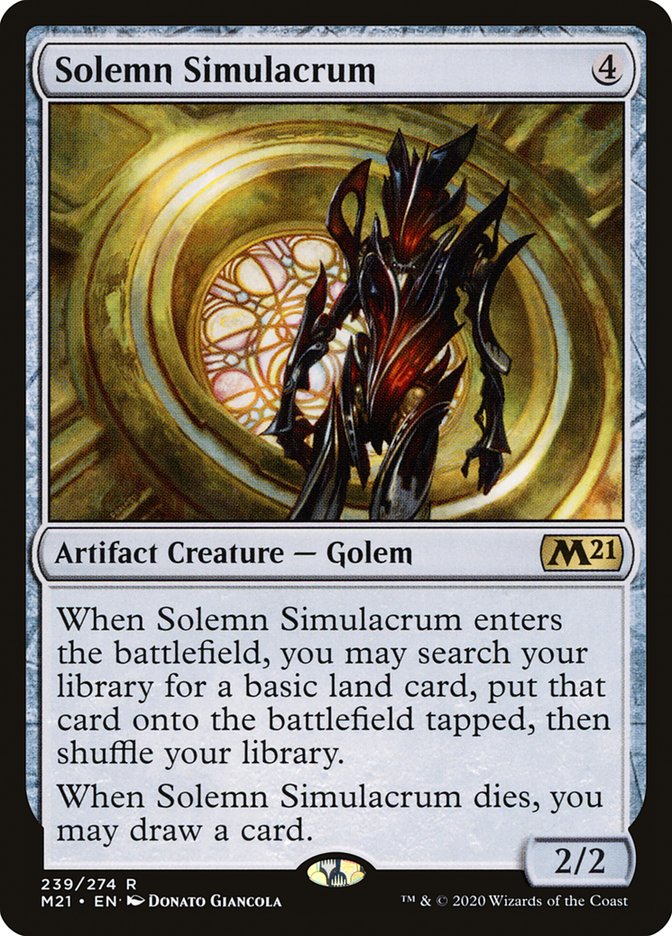 Solemn Simulacrum [Core Set 2021] | I Want That Stuff Brandon