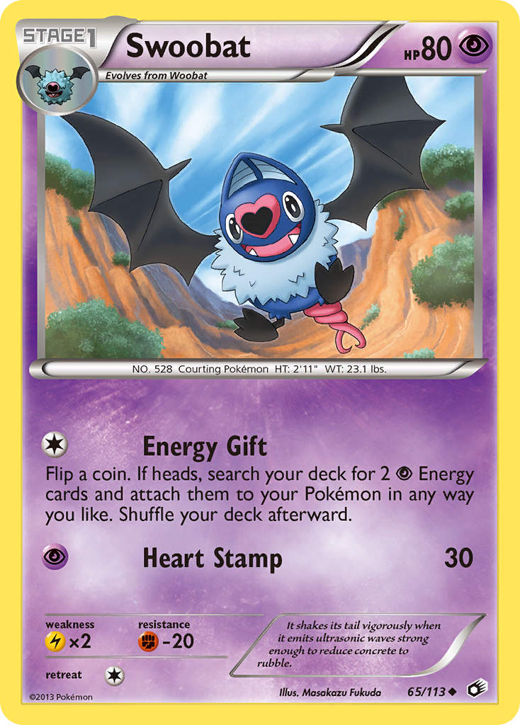 Swoobat (65/113) [Black & White: Legendary Treasures] | I Want That Stuff Brandon