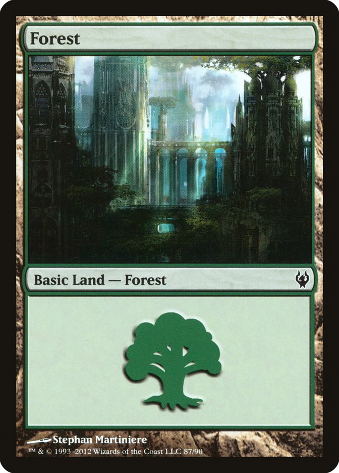 Forest (87) [Duel Decks: Izzet vs. Golgari] | I Want That Stuff Brandon