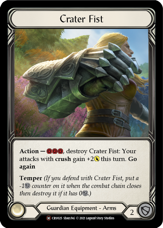 Crater Fist (Rainbow Foil) [CRU025-RF] Unlimited Rainbow Foil | I Want That Stuff Brandon