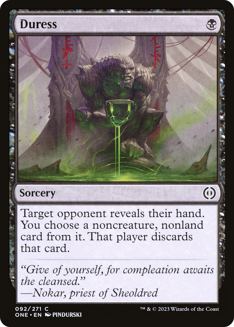 Duress [Phyrexia: All Will Be One] | I Want That Stuff Brandon