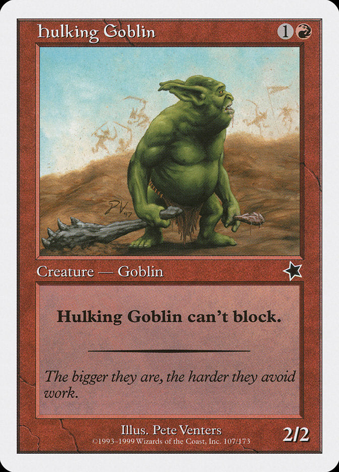 Hulking Goblin [Starter 1999] | I Want That Stuff Brandon