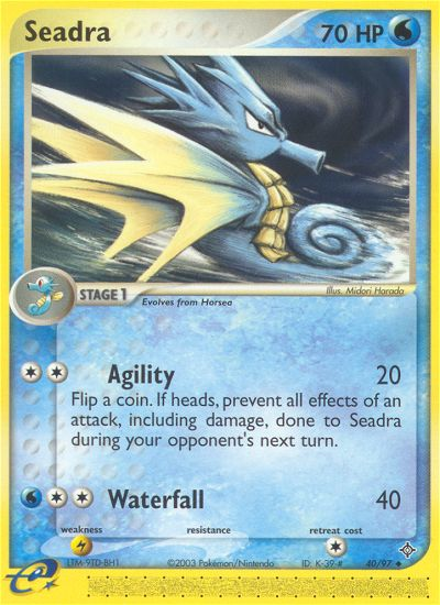 Seadra (40/97) [EX: Dragon] | I Want That Stuff Brandon