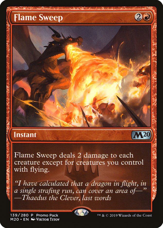 Flame Sweep (Promo Pack) [Core Set 2020 Promos] | I Want That Stuff Brandon