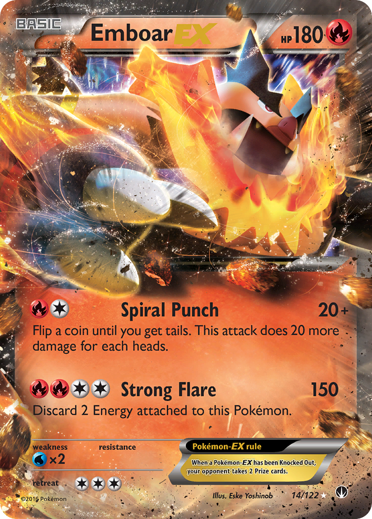 Emboar EX (14/122) [XY: BREAKpoint] | I Want That Stuff Brandon