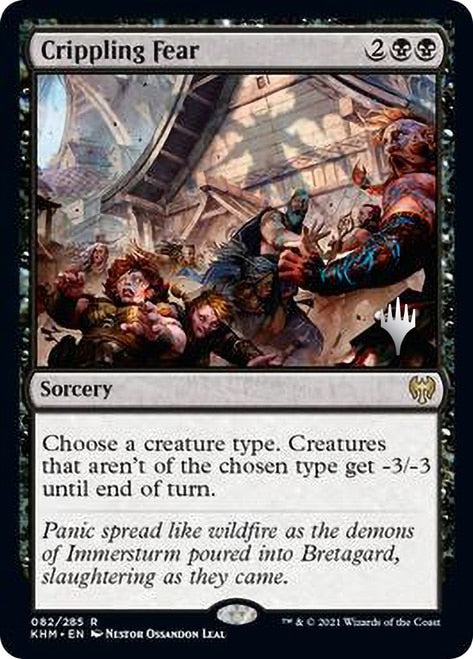 Crippling Fear (Promo Pack) [Kaldheim Promos] | I Want That Stuff Brandon