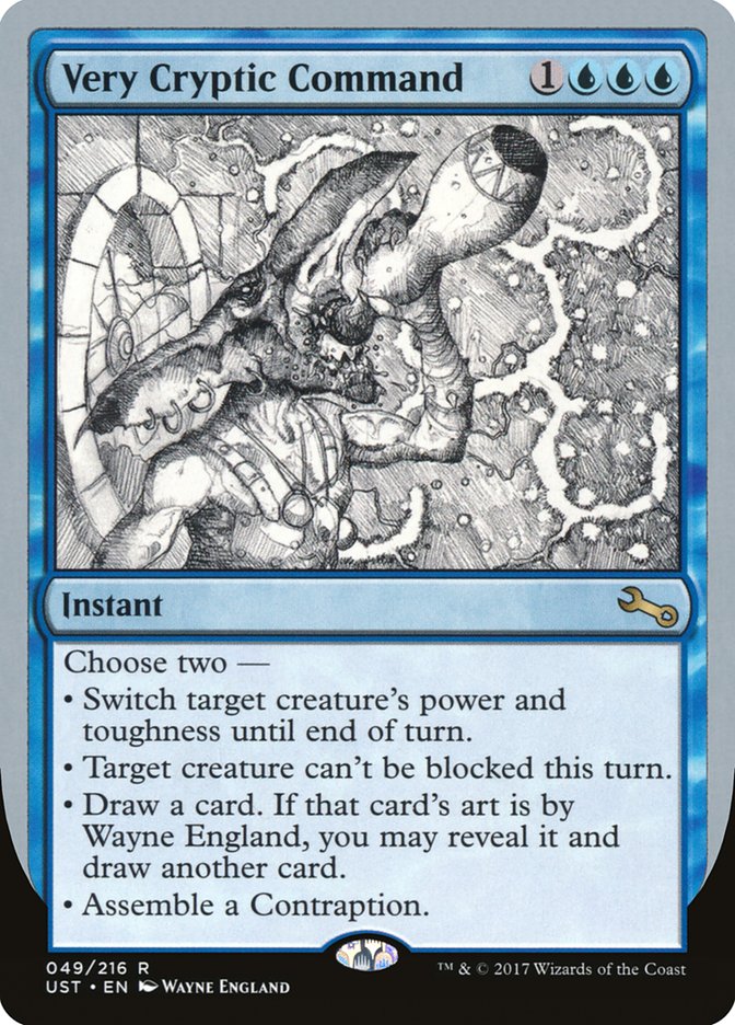 Very Cryptic Command (Black and White Art) [Unstable] | I Want That Stuff Brandon