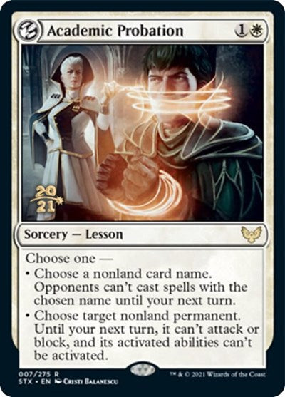 Academic Probation [Strixhaven: School of Mages Prerelease Promos] | I Want That Stuff Brandon