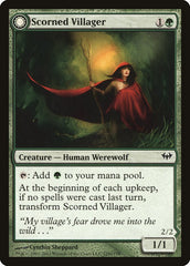 Scorned Villager // Moonscarred Werewolf [Dark Ascension] | I Want That Stuff Brandon