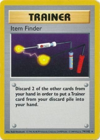 Item Finder (74/102) [Base Set Shadowless Unlimited] | I Want That Stuff Brandon