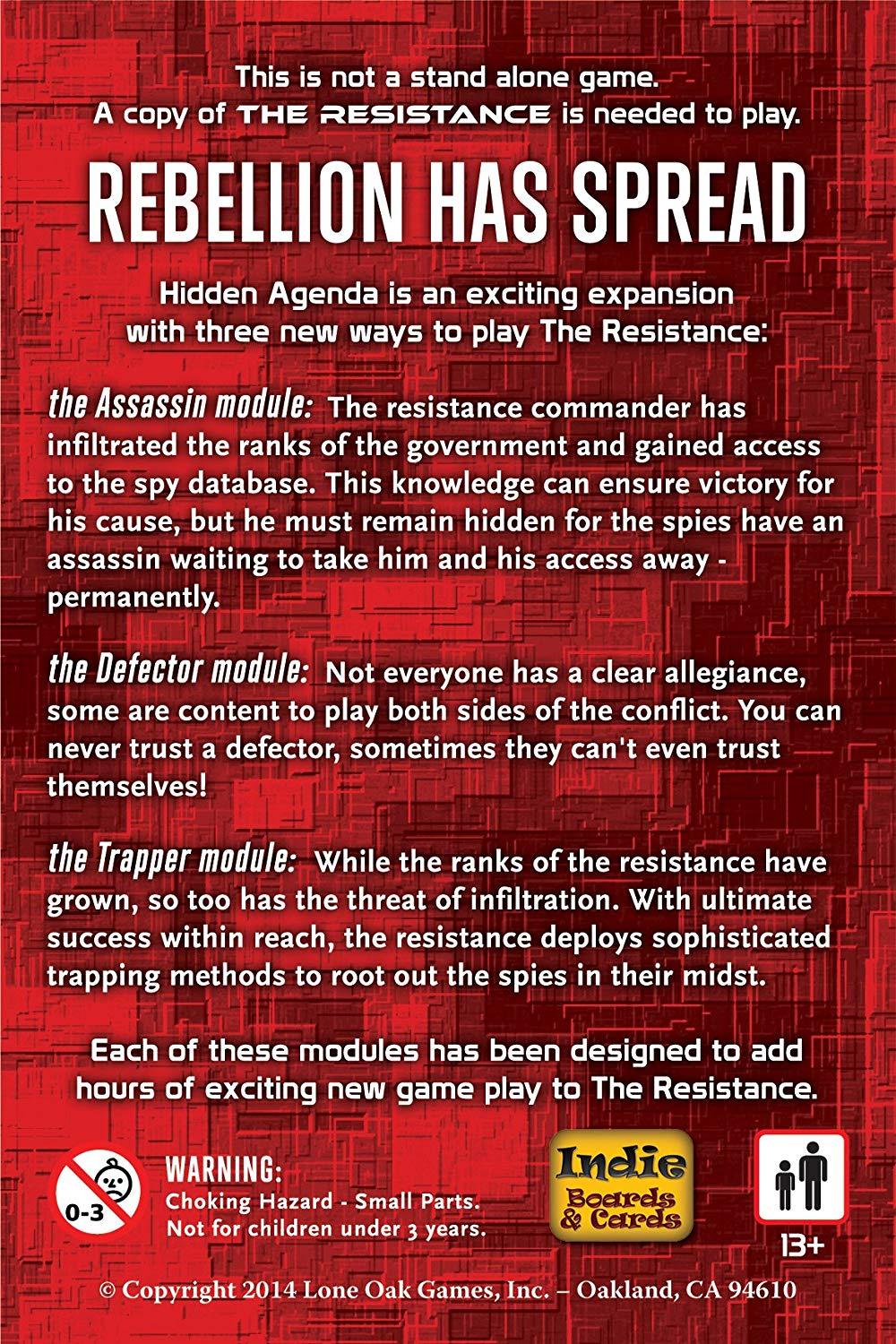 The Resistance: Hidden Agenda | I Want That Stuff Brandon