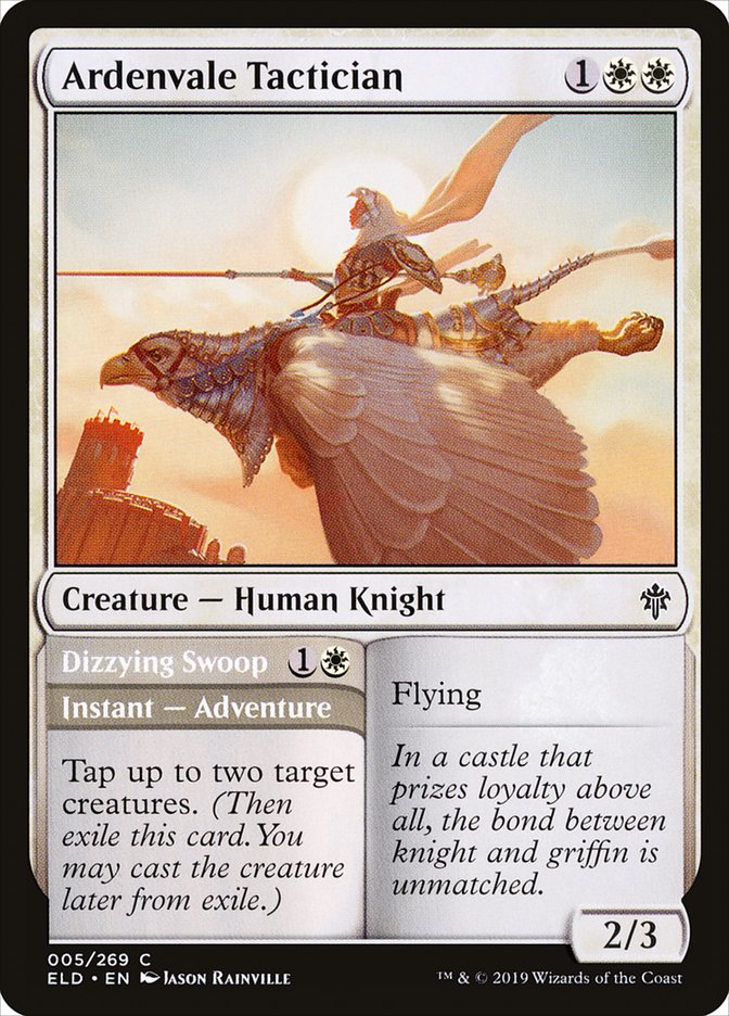 Ardenvale Tactician // Dizzying Swoop [Throne of Eldraine] | I Want That Stuff Brandon