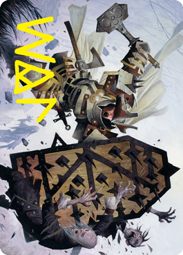 Estwald Shieldbasher Art Card (Gold-Stamped Signature) [Innistrad: Crimson Vow Art Series] | I Want That Stuff Brandon
