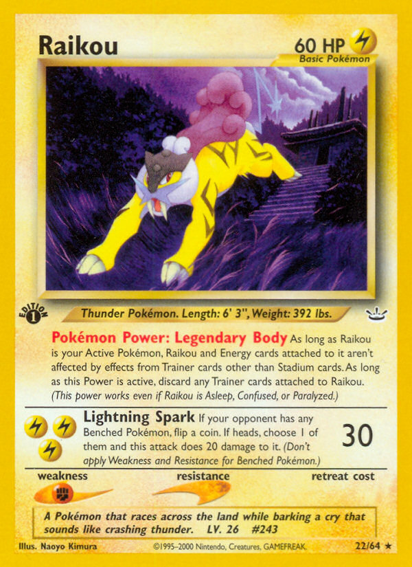 Raikou (22/64) [Neo Revelation 1st Edition] | I Want That Stuff Brandon