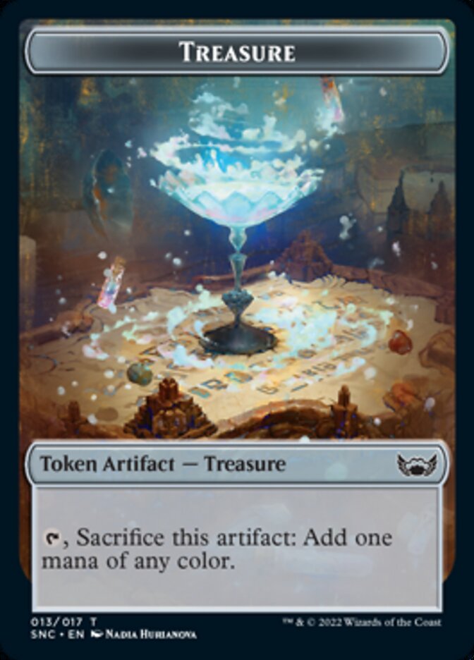 Treasure (013) // Fish Double-Sided Token [Streets of New Capenna Tokens] | I Want That Stuff Brandon