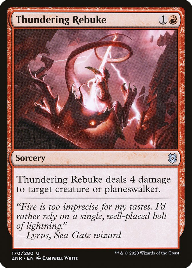 Thundering Rebuke [Zendikar Rising] | I Want That Stuff Brandon