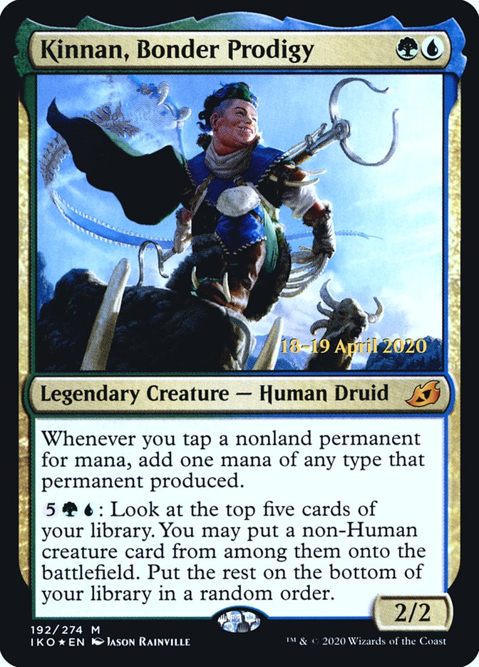 Kinnan, Bonder Prodigy [Ikoria: Lair of Behemoths Prerelease Promos] | I Want That Stuff Brandon