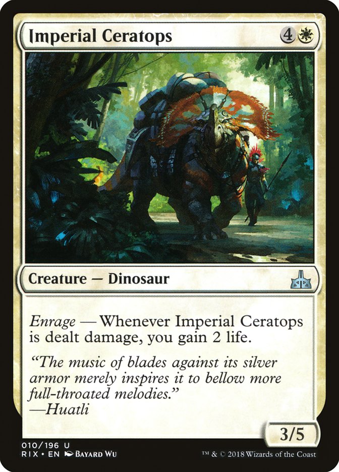 Imperial Ceratops [Rivals of Ixalan] | I Want That Stuff Brandon
