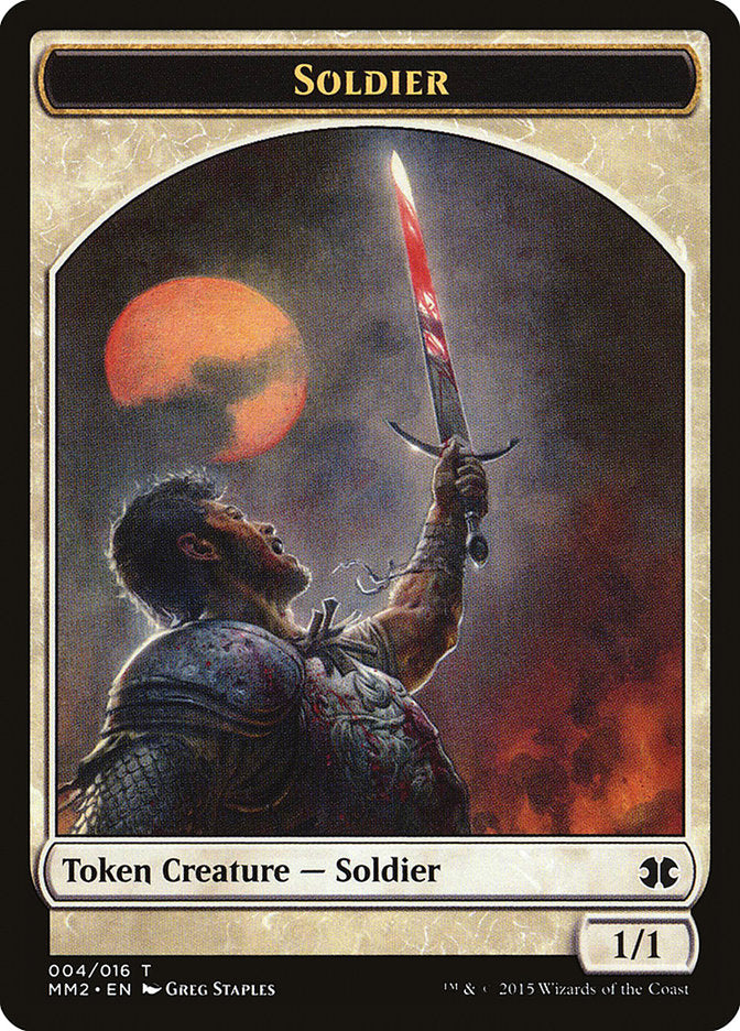 Soldier Token [Modern Masters 2015 Tokens] | I Want That Stuff Brandon