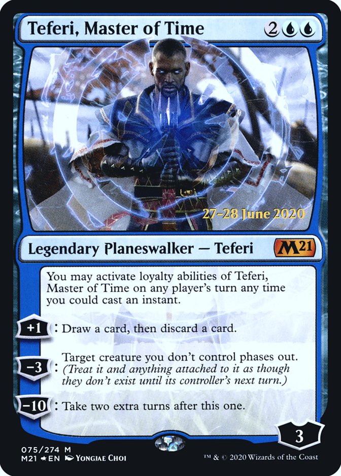 Teferi, Master of Time (075) [Core Set 2021 Prerelease Promos] | I Want That Stuff Brandon