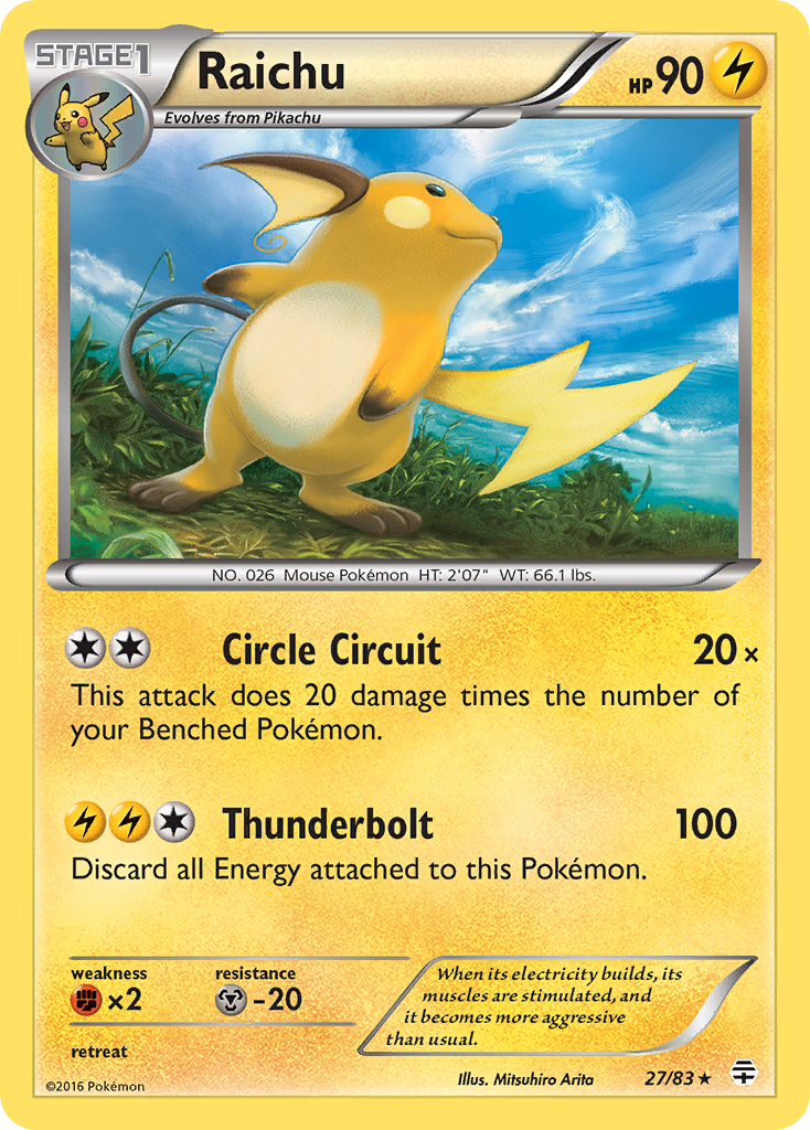 Raichu (27/83) [XY: Generations] | I Want That Stuff Brandon