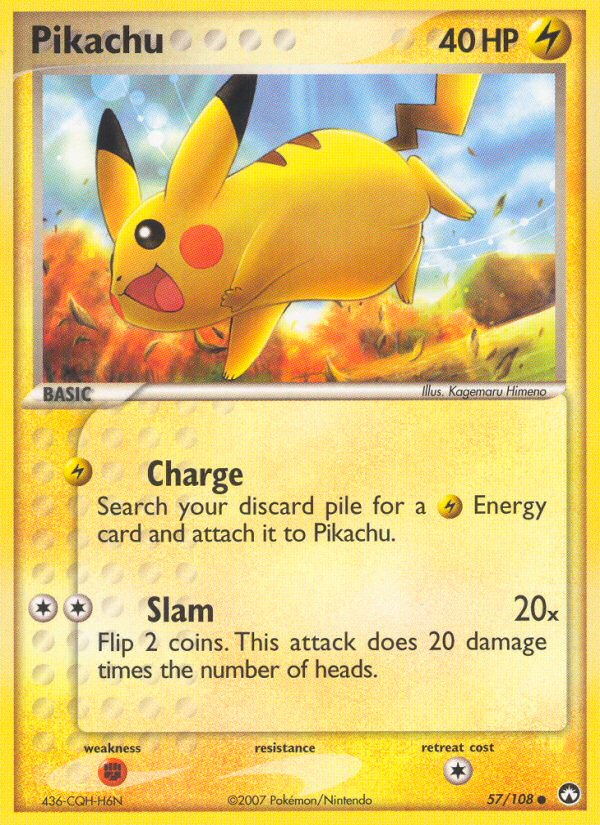 Pikachu (57/108) [EX: Power Keepers] | I Want That Stuff Brandon