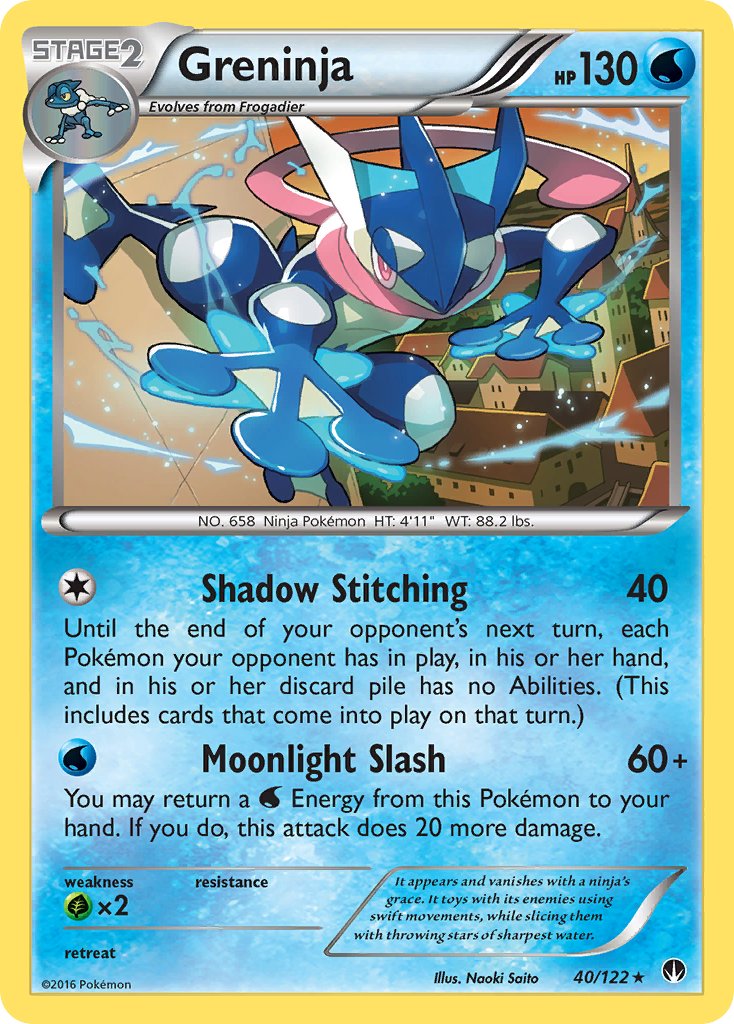 Greninja (40/122) (Theme Deck Exclusive) [XY: BREAKpoint] | I Want That Stuff Brandon