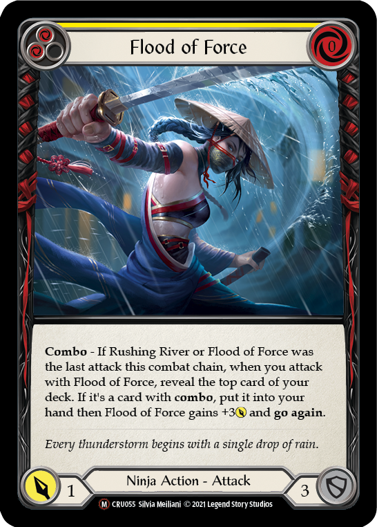 Flood of Force (Rainbow Foil) [CRU055-RF] Unlimited Rainbow Foil | I Want That Stuff Brandon