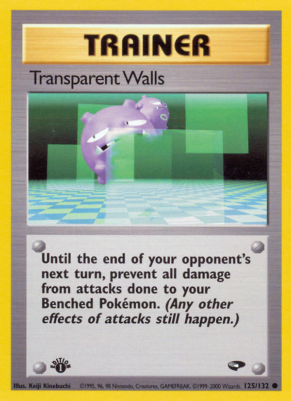Transparent Walls (125/132) [Gym Challenge 1st Edition] | I Want That Stuff Brandon
