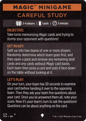 Careful Study (Magic Minigame) [Strixhaven: School of Mages Minigame] | I Want That Stuff Brandon