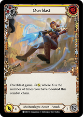 Overblast (Yellow) [CRU113] 1st Edition Rainbow Foil | I Want That Stuff Brandon