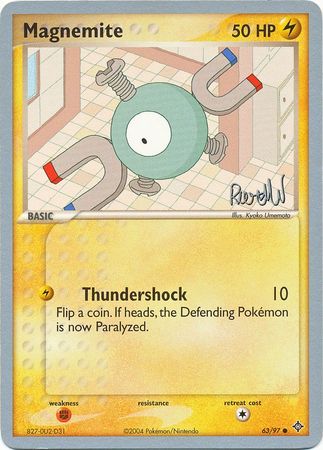 Magnemite (63/97) (Rocky Beach - Reed Weichler) [World Championships 2004] | I Want That Stuff Brandon