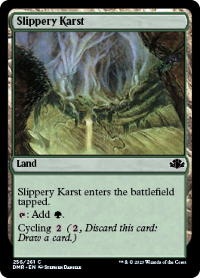 Slippery Karst [Dominaria Remastered] | I Want That Stuff Brandon