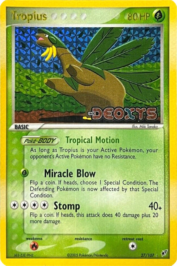 Tropius (27/107) (Stamped) [EX: Deoxys] | I Want That Stuff Brandon