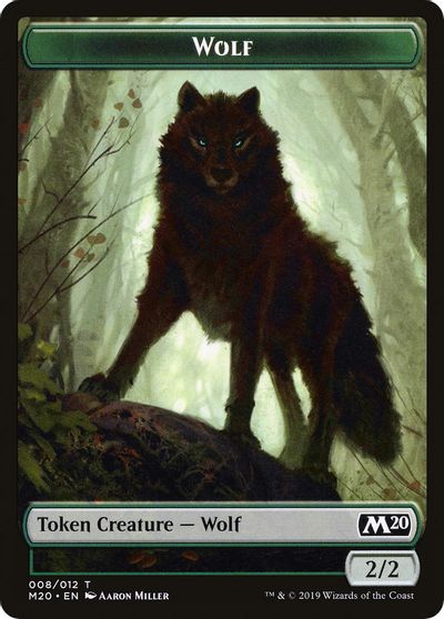 Wolf Double-Sided Token [Challenger Decks 2020 Tokens] | I Want That Stuff Brandon