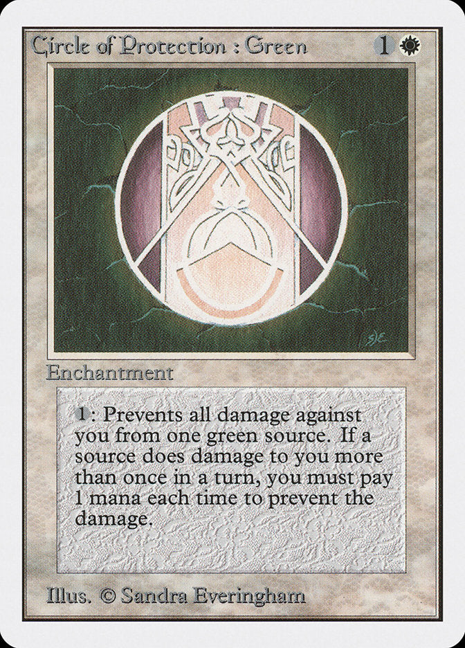 Circle of Protection: Green [Unlimited Edition] | I Want That Stuff Brandon