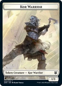 Kor Warrior // Plant Double-Sided Token [Zendikar Rising Tokens] | I Want That Stuff Brandon