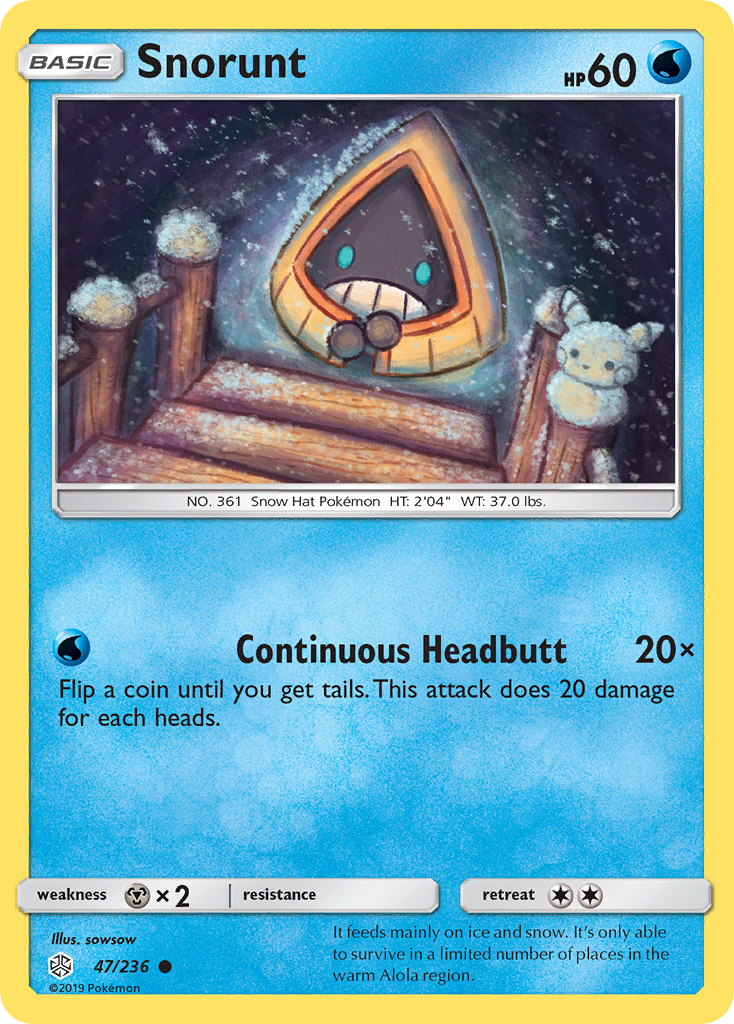 Snorunt (47/236) [Sun & Moon: Cosmic Eclipse] | I Want That Stuff Brandon