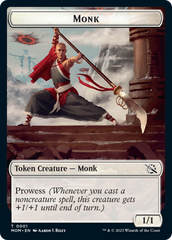 Monk // Knight Double-Sided Token [March of the Machine Tokens] | I Want That Stuff Brandon