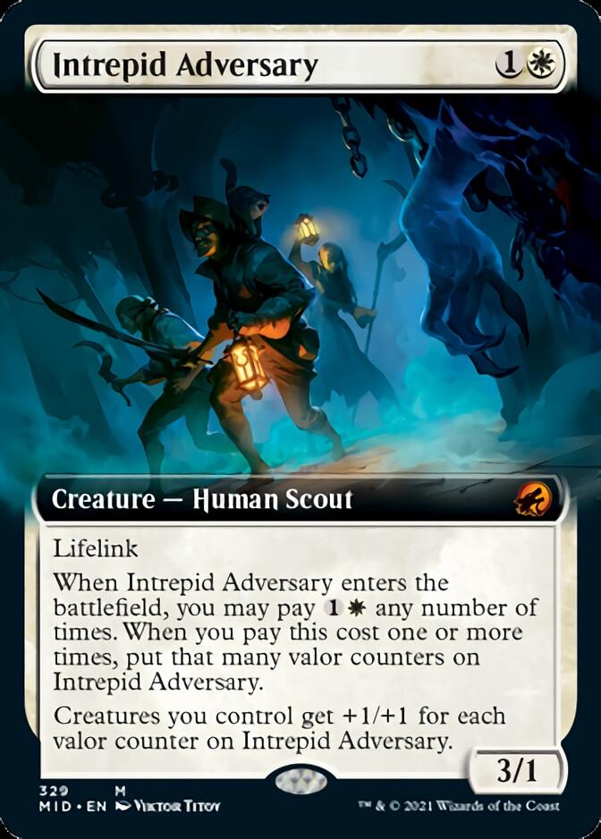 Intrepid Adversary (Extended Art) [Innistrad: Midnight Hunt] | I Want That Stuff Brandon