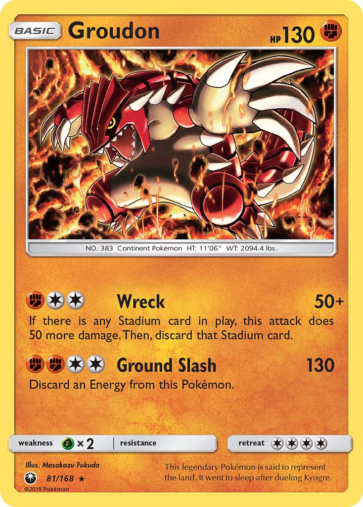 Groudon (81/168) [Sun & Moon: Celestial Storm] | I Want That Stuff Brandon