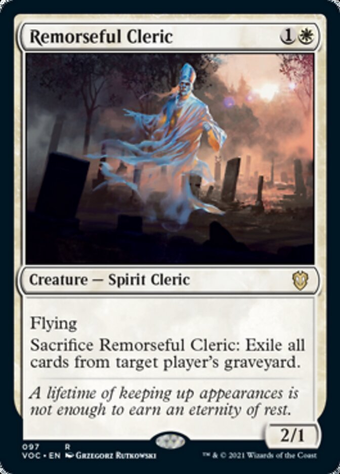 Remorseful Cleric [Innistrad: Crimson Vow Commander] | I Want That Stuff Brandon