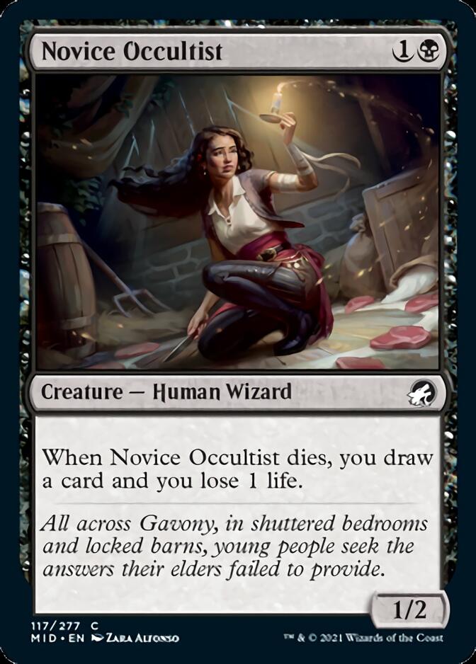 Novice Occultist [Innistrad: Midnight Hunt] | I Want That Stuff Brandon