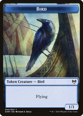 Elf Warrior // Bird Double-Sided Token [Kaldheim Tokens] | I Want That Stuff Brandon