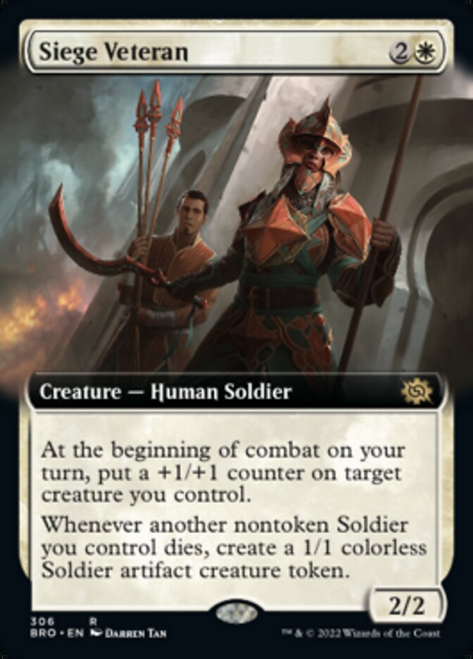 Siege Veteran (Extended Art) [The Brothers' War] | I Want That Stuff Brandon