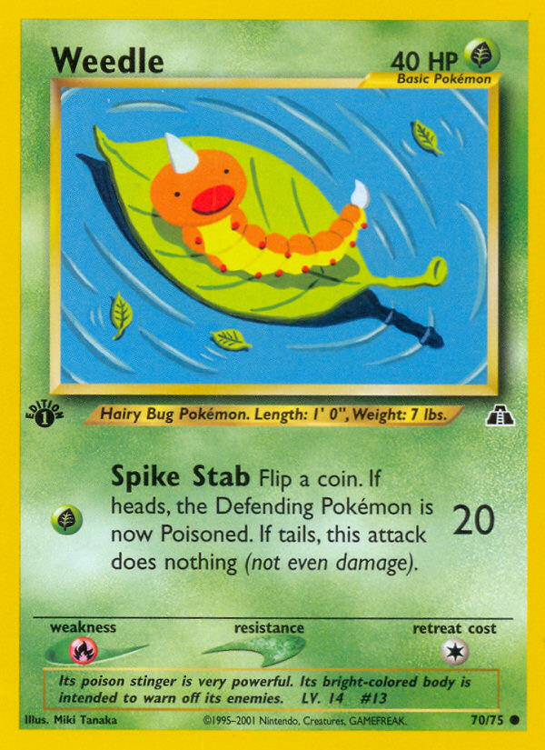 Weedle (70/75) [Neo Discovery 1st Edition] | I Want That Stuff Brandon